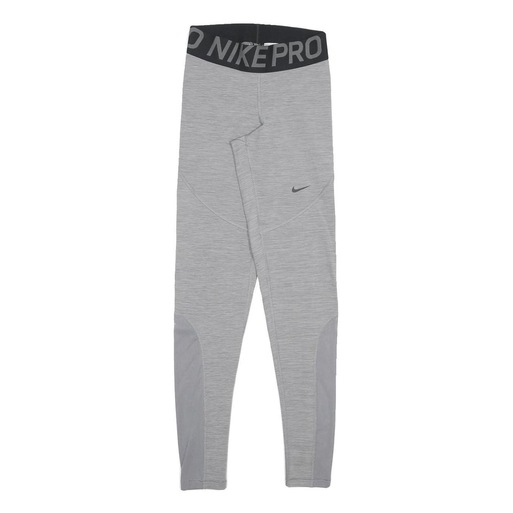 NIKE Womens Joggers Grey XS W22 L27 Slim Tapered Fit Workout Activewear