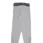 NIKE Womens Joggers Grey XS W22 L27 Slim Tapered Fit Workout Activewear