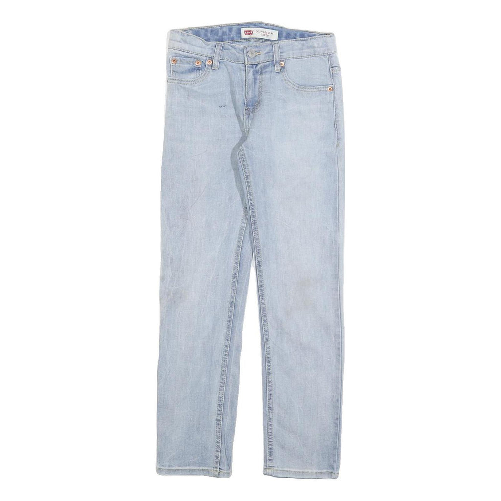 LEVI'S 502 Girls Jeans Light Blue Regular Tapered Denim W25 L26 Contemporary Fit
