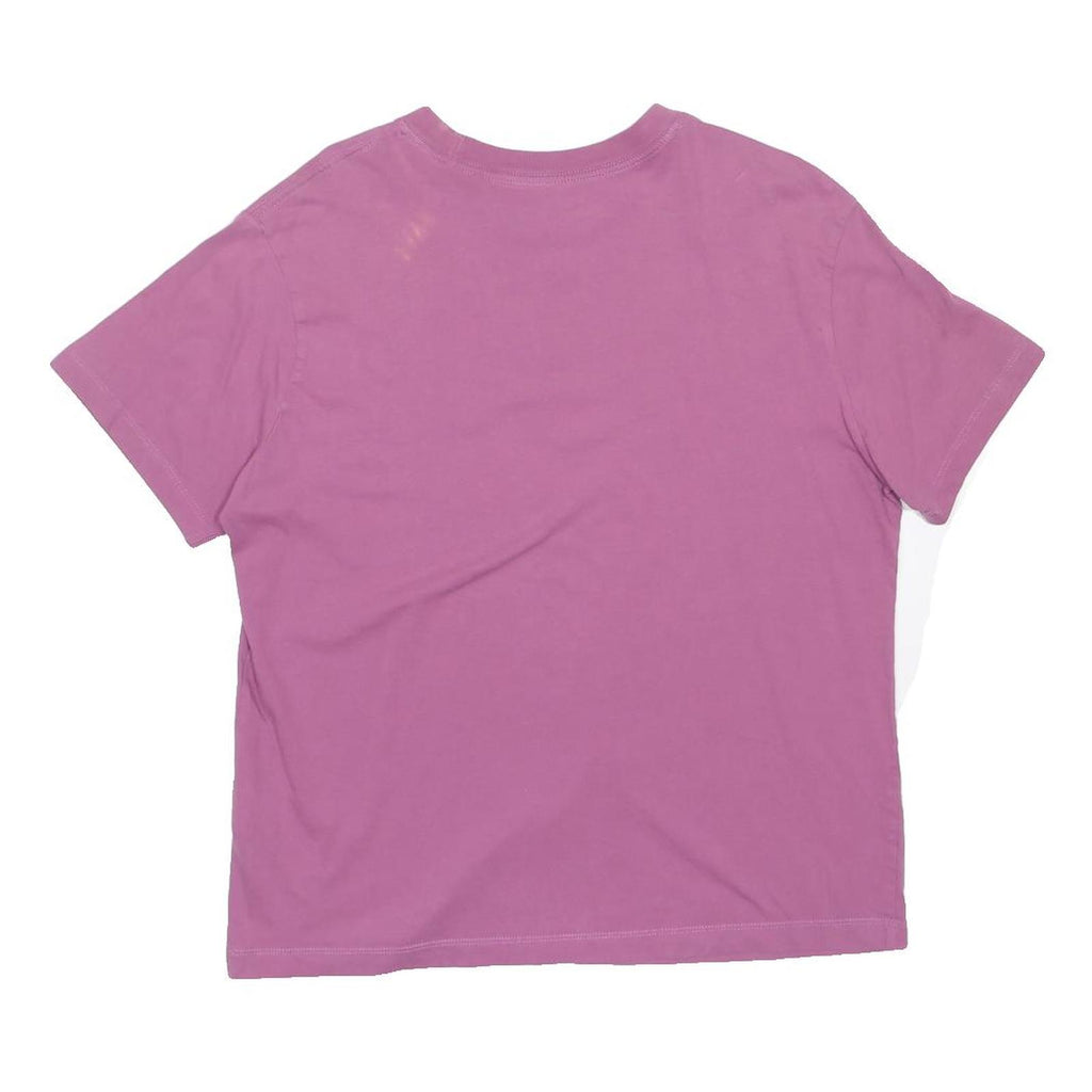 NIKE Mens Pink S Short Sleeve Crew Neck Cotton Blend T-Shirt Sports Casual