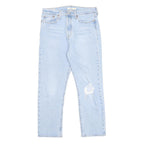 LEVI'S Wedgie Big E Womens Jeans Light Blue Regular Straight Denim W29 L26