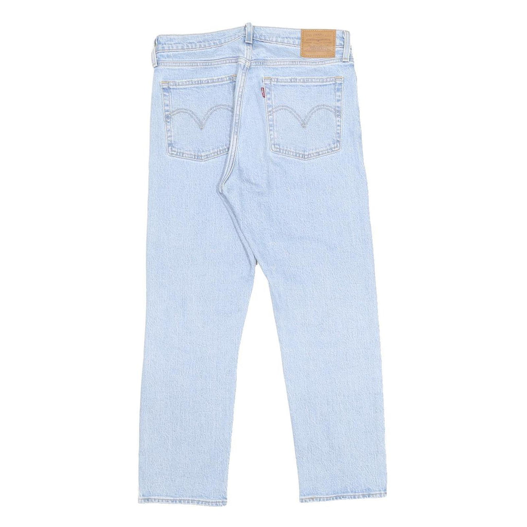 LEVI'S Wedgie Big E Womens Jeans Light Blue Regular Straight Denim W29 L26