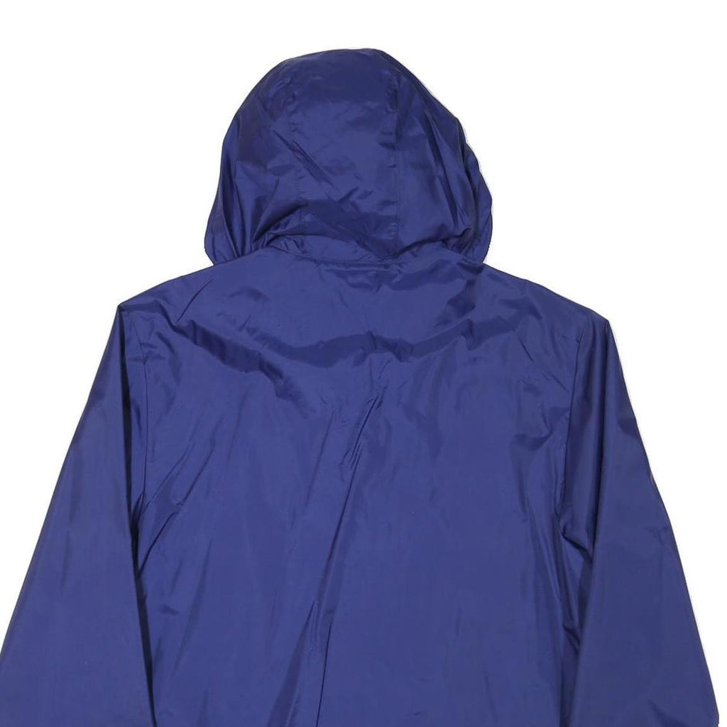 ADIDAS Mens Blue Nylon Hooded Zip Jacket S FC Wohlen Plain Lightweight