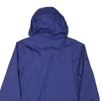 ADIDAS Mens Blue Nylon Hooded Zip Jacket S FC Wohlen Plain Lightweight