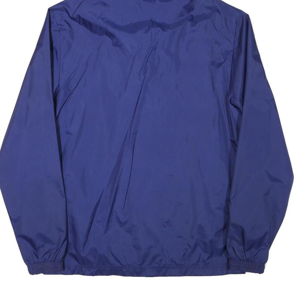 ADIDAS Mens Blue Nylon Hooded Zip Jacket S FC Wohlen Plain Lightweight