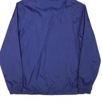 ADIDAS Mens Blue Nylon Hooded Zip Jacket S FC Wohlen Plain Lightweight