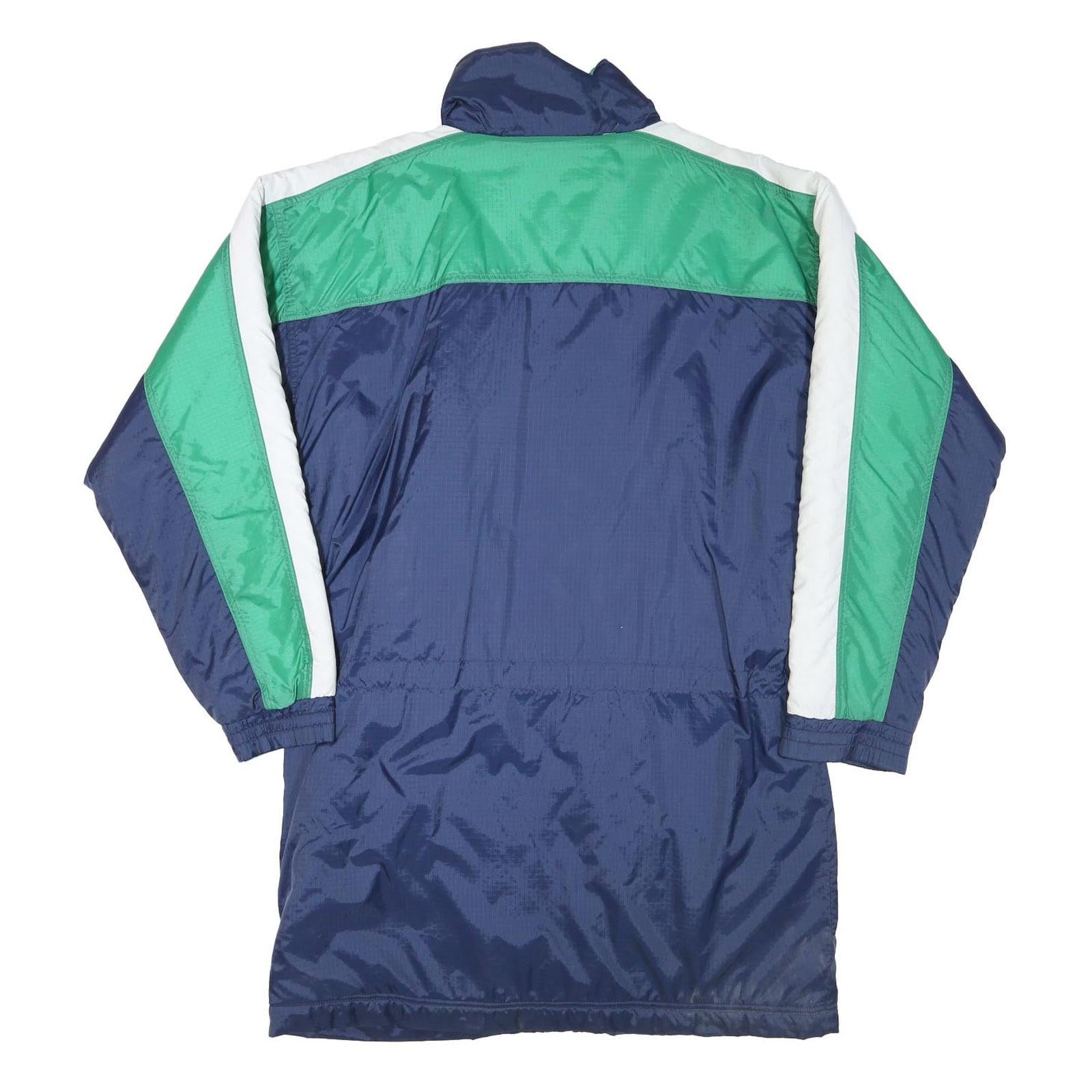 PUMA Mens Navy & Green Colourblock Track Jacket M Polyester Blend Zip