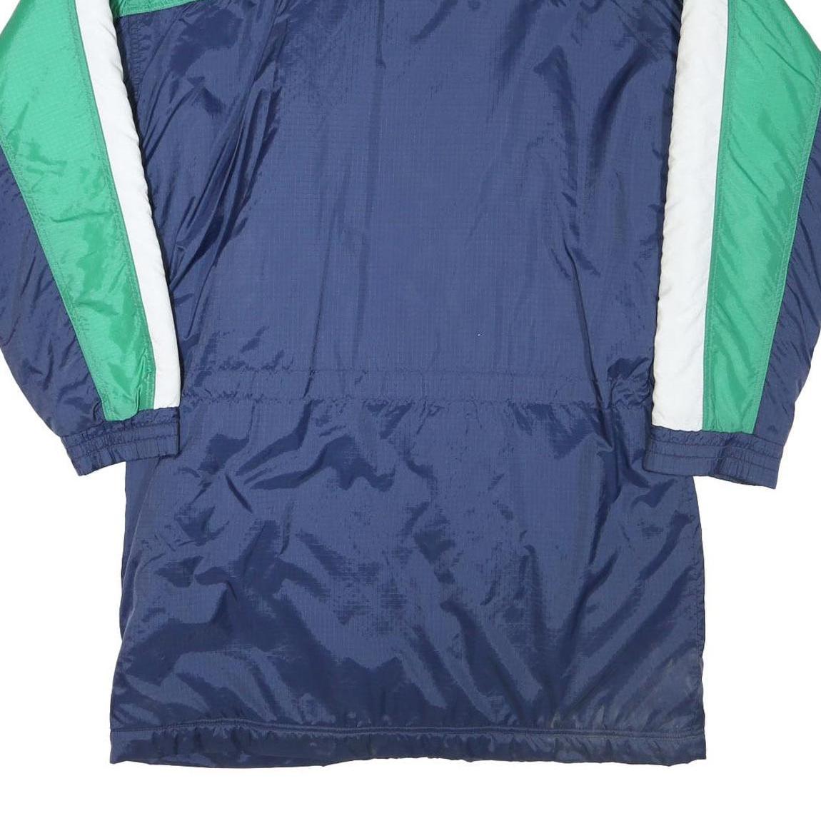PUMA Mens Navy & Green Colourblock Track Jacket M Polyester Blend Zip