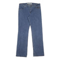 HARLEY DAVIDSON Womens Blue Regular Straight Denim Jeans W30 L31 Classic Zip