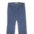 HARLEY DAVIDSON Womens Blue Regular Straight Denim Jeans W30 L31 Classic Zip
