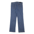 HARLEY DAVIDSON Womens Blue Regular Straight Denim Jeans W30 L31 Classic Zip