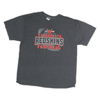 JERZEES Mens Grey Wapakoneta Redskins Football Graphic T-Shirt XL Short Sleeve