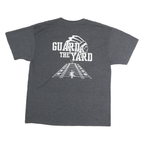 JERZEES Mens Grey Wapakoneta Redskins Football Graphic T-Shirt XL Short Sleeve