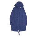 LEVI'S Womens Blue Cotton Outdoor Jacket S Hooded Zip Casual Lightweight