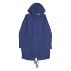 LEVI'S Womens Blue Cotton Outdoor Jacket S Hooded Zip Casual Lightweight