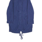 LEVI'S Womens Blue Cotton Outdoor Jacket S Hooded Zip Casual Lightweight