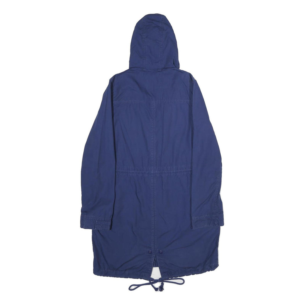 LEVI'S Womens Blue Cotton Outdoor Jacket S Hooded Zip Casual Lightweight