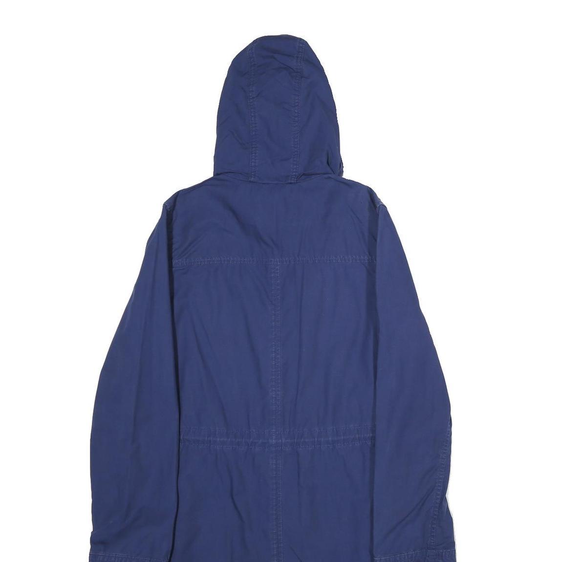 LEVI'S Womens Blue Cotton Outdoor Jacket S Hooded Zip Casual Lightweight