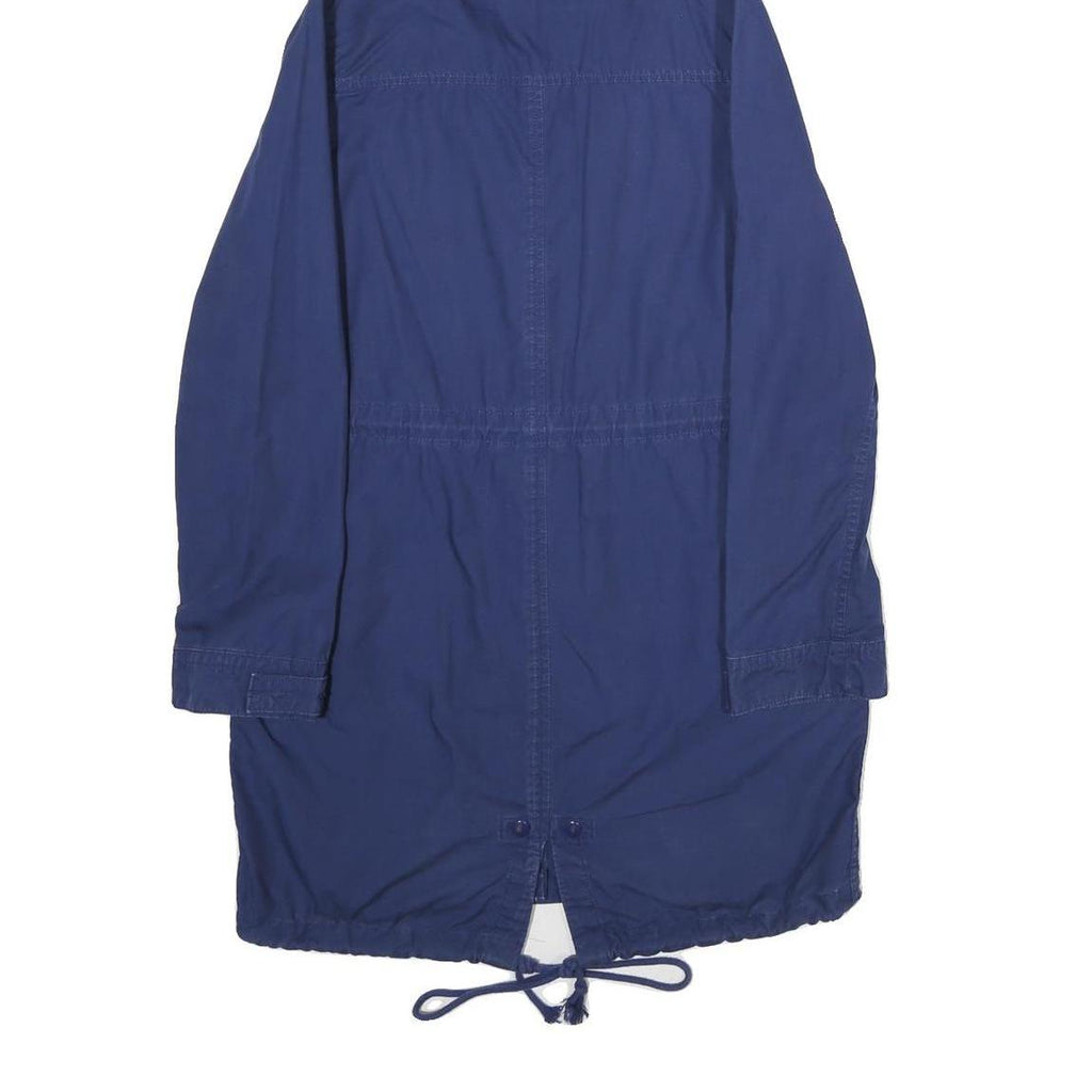 LEVI'S Womens Blue Cotton Outdoor Jacket S Hooded Zip Casual Lightweight