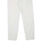 TOMMY HILFIGER Mens Cotton Blend White Slim Straight Trousers W30 L30 Classic