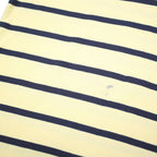 TOMMY HILFIGER Mens Yellow & Black Striped Short Sleeve Polo Shirt L Cotton