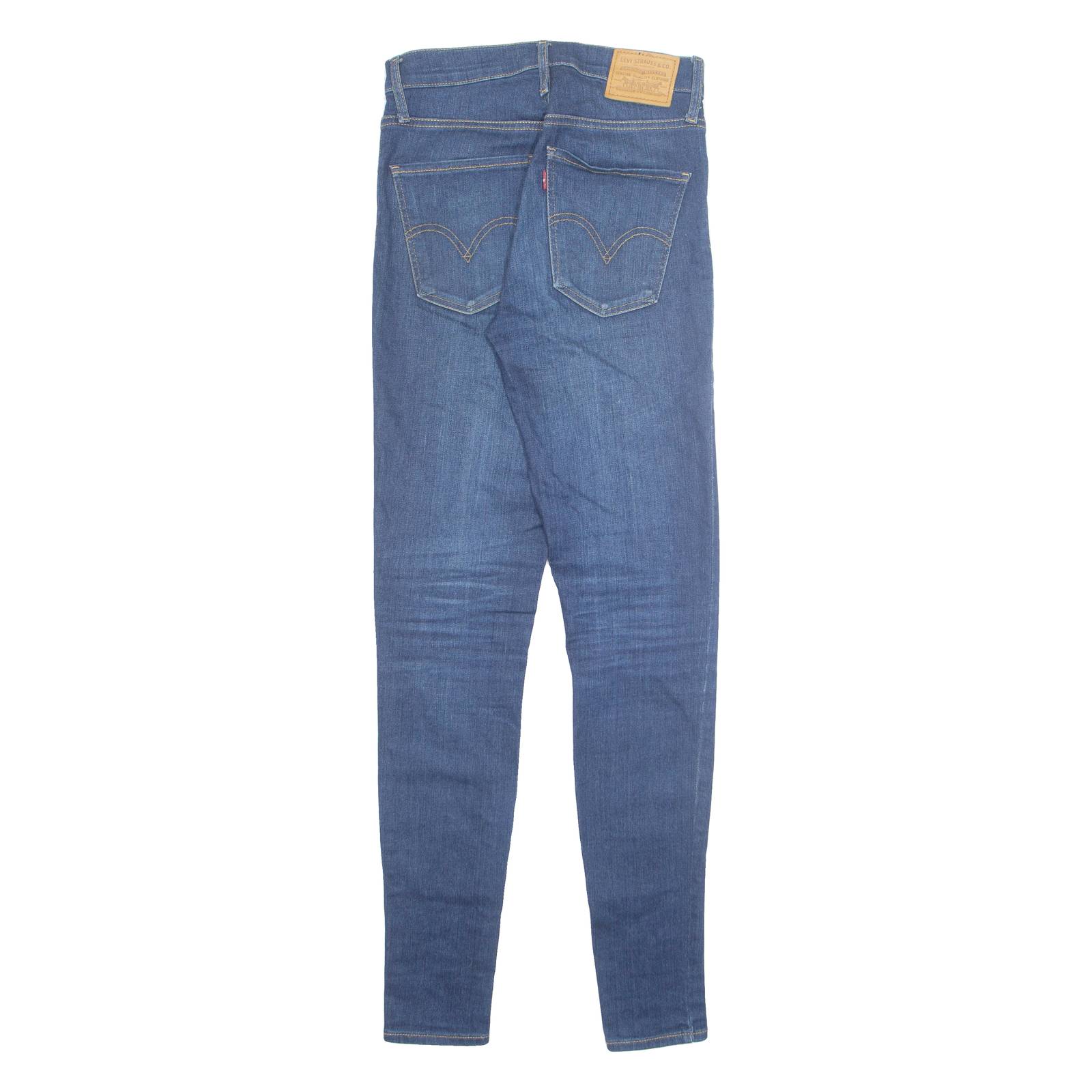 LEVI'S Big E Womens Jeans Blue Slim Skinny Stone Wash W26 L30