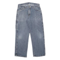DICKIES Mens Jeans Blue Loose Straight Denim Medium W33 L30 Workwear Casual