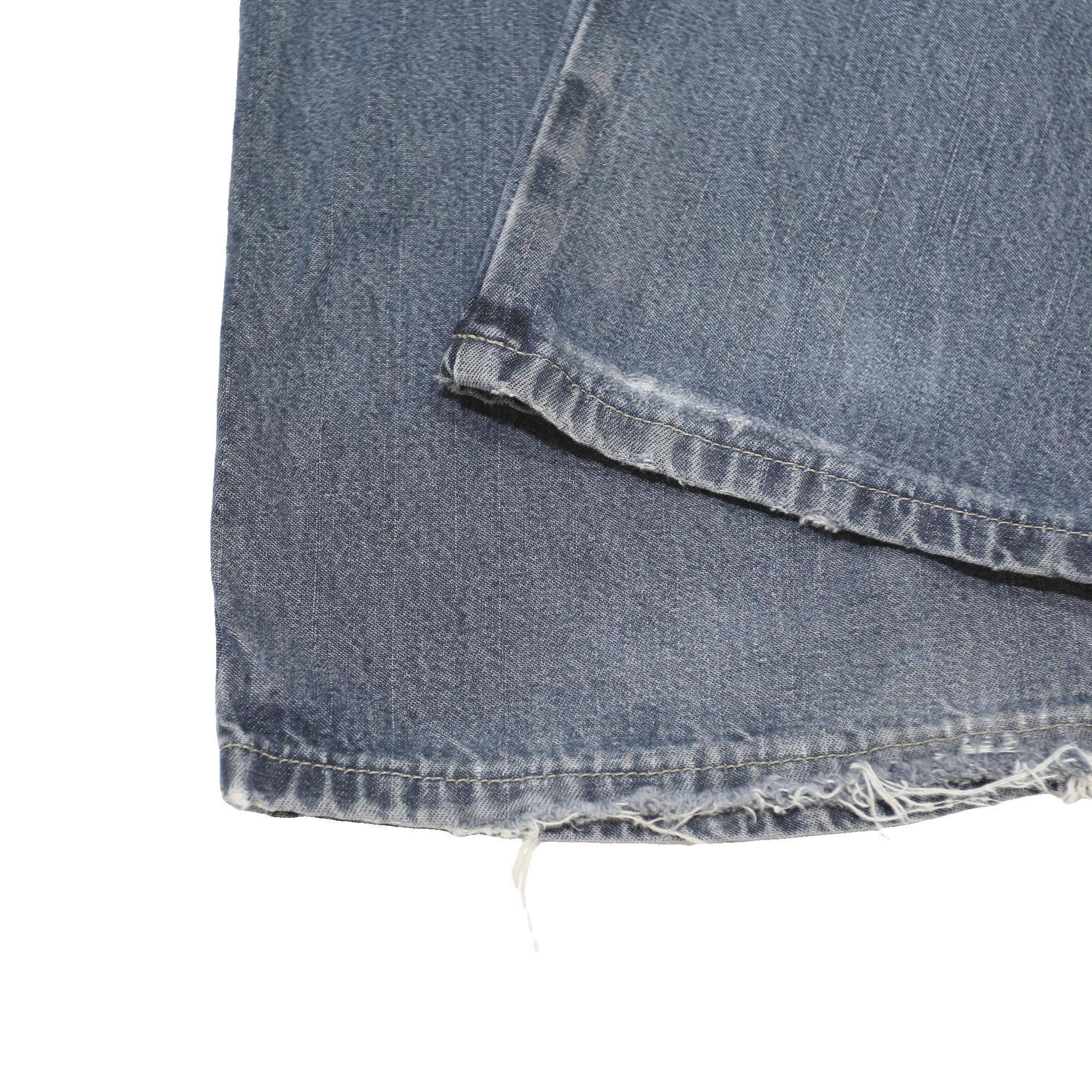 DICKIES Mens Jeans Blue Loose Straight Denim Medium W33 L30 Workwear Casual