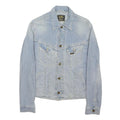 LEE Womens Blue Denim Jacket L Cotton Blend Button Closure Classic Fit