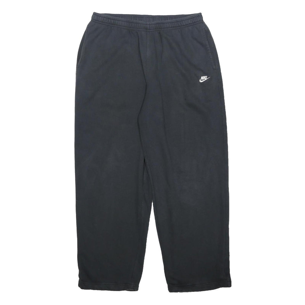 NIKE Mens Joggers Black Regular Straight L W31 L28 Cotton Blend Logo