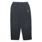 NIKE Mens Joggers Black Regular Straight L W31 L28 Cotton Blend Logo