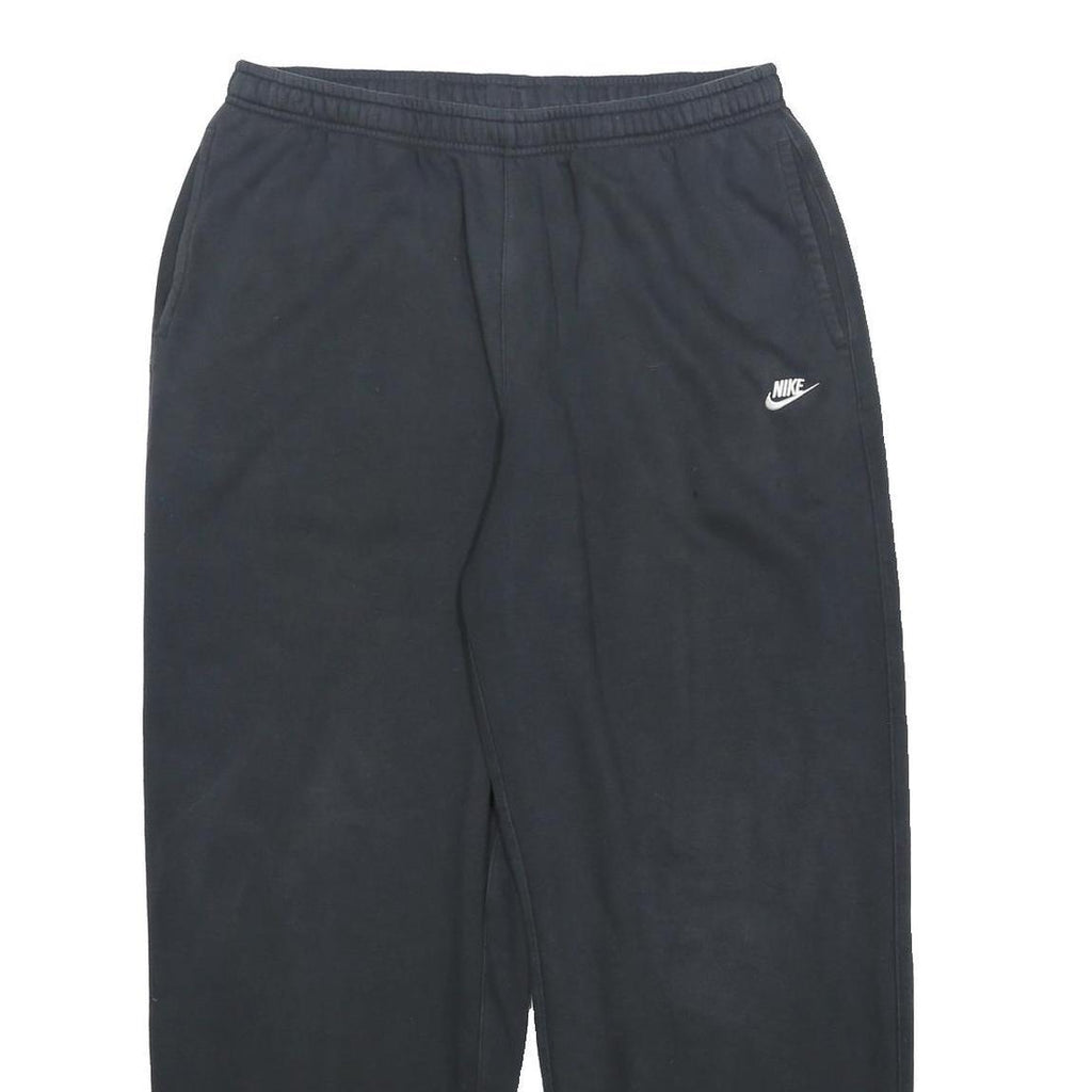 NIKE Mens Joggers Black Regular Straight L W31 L28 Cotton Blend Logo