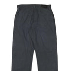 BOSS Mens Cotton Blend Black Regular Straight Trousers W30 L29 Smart Casual