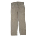 CARHARTT Mens Cotton Blend Beige Regular Straight Trousers W32 L30 Workwear