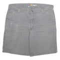 CARHARTT Mens Shorts Grey Relaxed Fit Cotton Blend 3XL W40 Workwear Casual