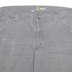 CARHARTT Mens Shorts Grey Relaxed Fit Cotton Blend 3XL W40 Workwear Casual