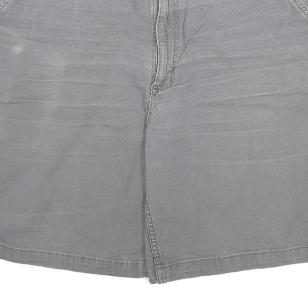 CARHARTT Mens Shorts Grey Relaxed Fit Cotton Blend 3XL W40 Workwear Casual