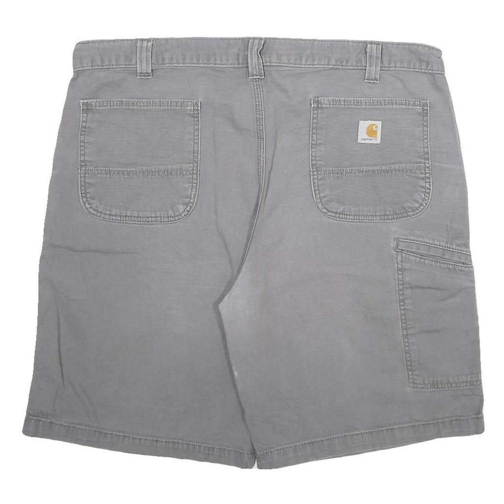 CARHARTT Mens Shorts Grey Relaxed Fit Cotton Blend 3XL W40 Workwear Casual