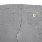 CARHARTT Mens Shorts Grey Relaxed Fit Cotton Blend 3XL W40 Workwear Casual