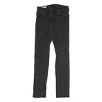 LEVI'S Womens Slim Black Denim Slim Jeans W26 L28 Stretch