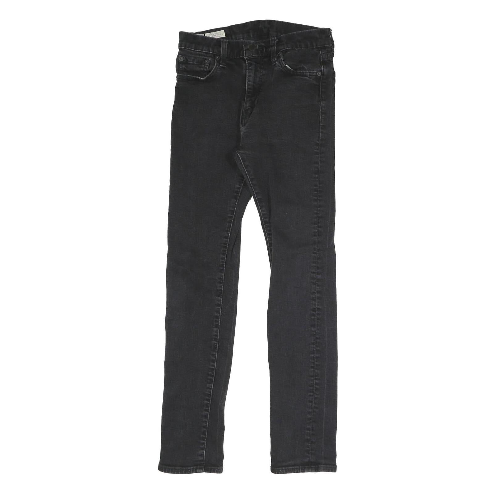 LEVI'S Womens Slim Black Denim Slim Jeans W26 L28 Stretch