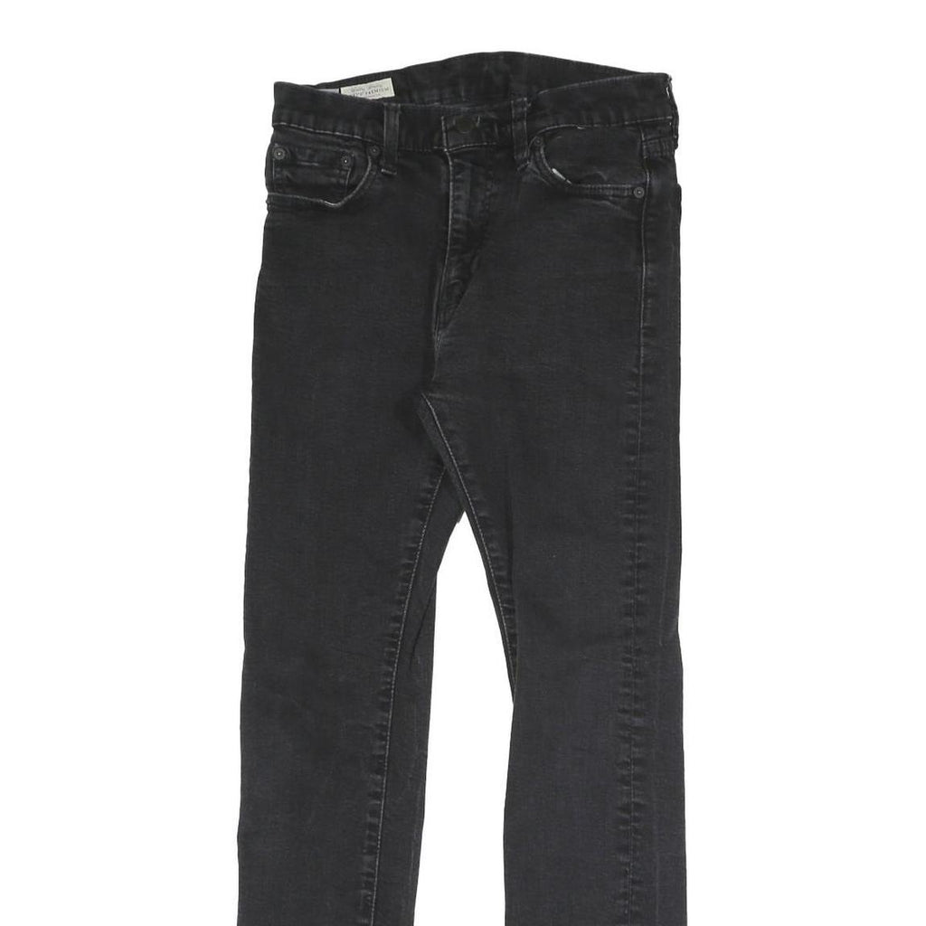 LEVI'S Womens Slim Black Denim Slim Jeans W26 L28 Stretch