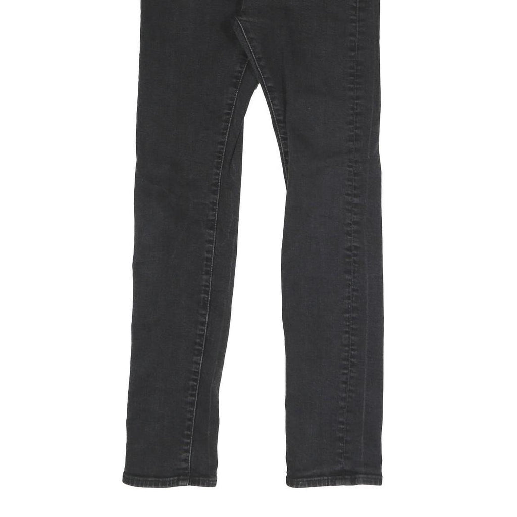 LEVI'S Womens Slim Black Denim Slim Jeans W26 L28 Stretch