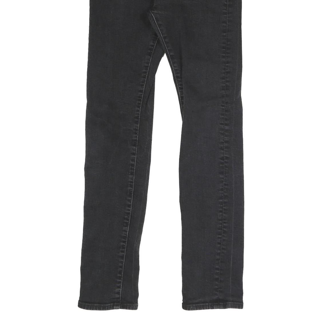 LEVI'S Womens Slim Black Denim Slim Jeans W26 L28 Stretch