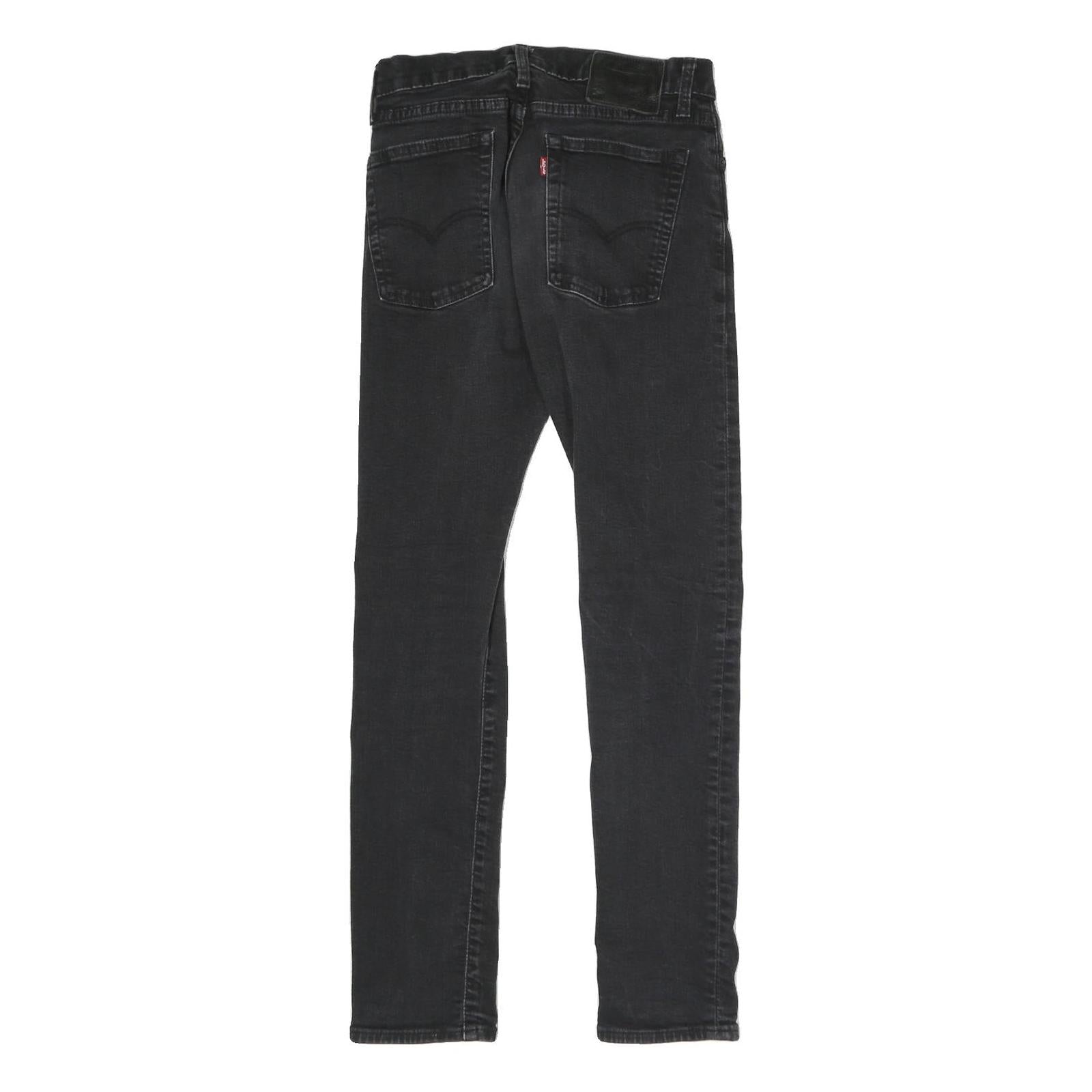 LEVI'S Womens Slim Black Denim Slim Jeans W26 L28 Stretch