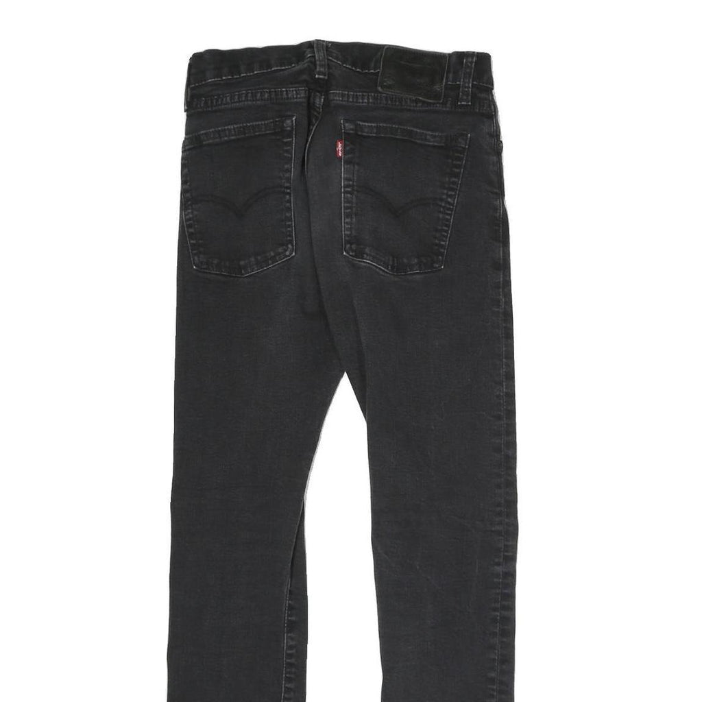 LEVI'S Womens Slim Black Denim Slim Jeans W26 L28 Stretch
