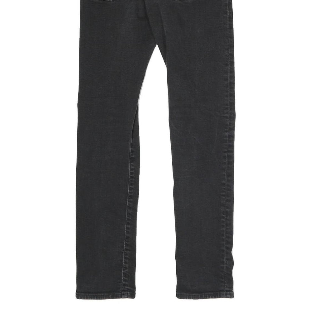 LEVI'S Womens Slim Black Denim Slim Jeans W26 L28 Stretch