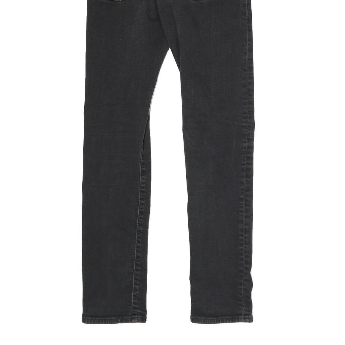 LEVI'S Womens Slim Black Denim Slim Jeans W26 L28 Stretch