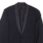 Mens Blazer Jacket Blue L
