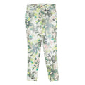 GUESS Floral Curvy Mid Rise Womens Jeans White Regular Skinny W28 L30